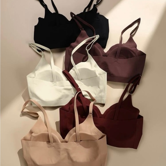 5pack Plain Bralette Multicolor 🆕 size large !!!!! SHEIN !!!!! - Picture 2 of 6